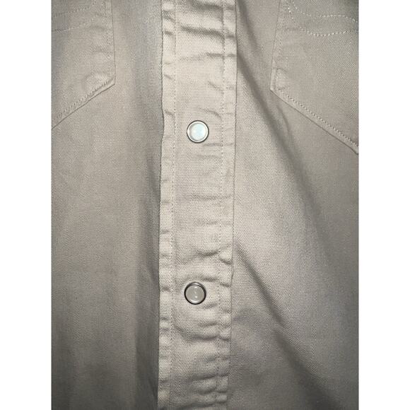 Polo Ralph Lauren Denim and Supply Pearl Button Up Casual Long Sleeve - Cream XS - Picture 3 of 8